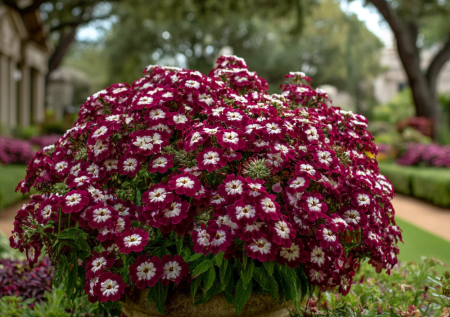 Цветок на замену петунии и бегонии — для клумб, кашпо и балконов: на одном кусте до 50 цветков