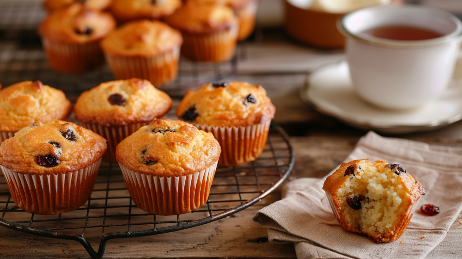 Классические творожные кексы с изюмом