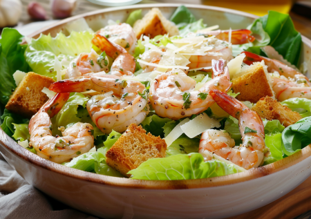 Цезарь с креветками «как в ресторане» — сделала дома и теперь не заказываю доставку вообще