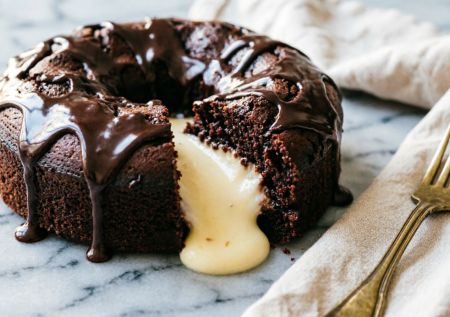 Шоколадный «Вулкан» с сюрпризом внутри — тот самый десерт, от которого гости теряют дар речи