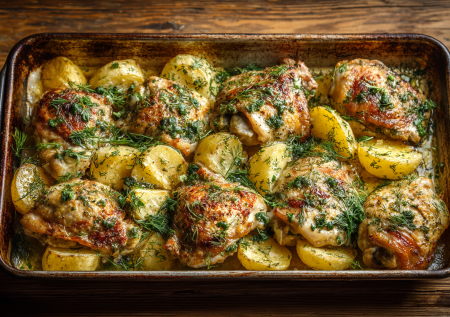 Если есть курица и картошка, заливаю их кефиром: все простое, самое вкусное — и этот рецепт из таких