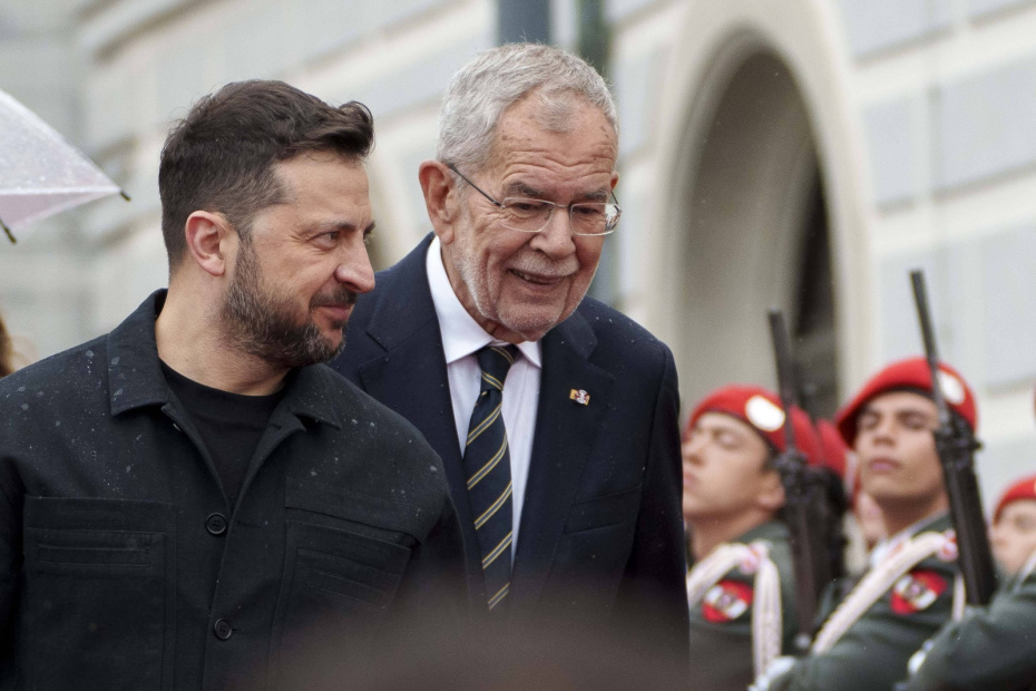 Владимир Зеленский и  Александер Ван дер Беллен