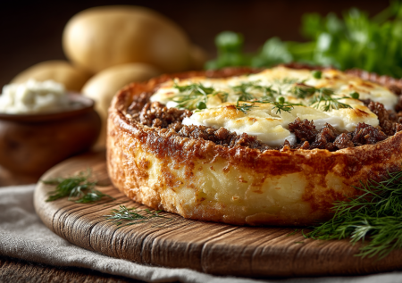 Просто давлю картофель и добавляю фарш — пирог без теста: так просто, что не нужно уметь готовить