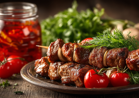 Беру баночку засоленных помидоров и мариную шашлык: мясо нежное, а сока просто уйма