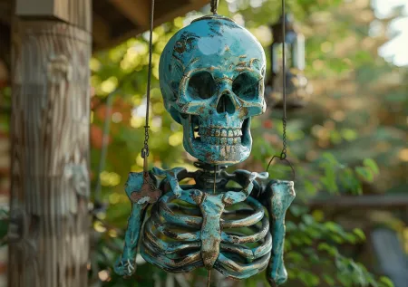 Американка сделала музыкальную подвеску из скелета сестры