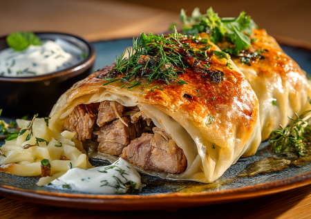 Никакой возни с тестом: готовлю катламу на пару — сочный мясной рулет с азиатскими нотками