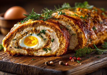 Хоть с гарниром, хоть как закуску — сочный рулет «два в одном». Этот рецепт выручает всегда