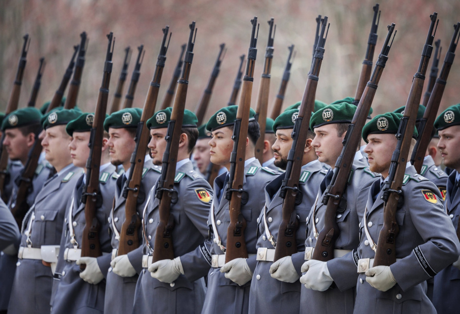 Солдаты гвардейского батальона Вооруженных сил Германии