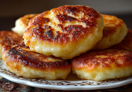 Замешиваю сладкое тесто на кефире с корицей — и через 10 минут гора румяных лепешек, вкуснее любых пончиков