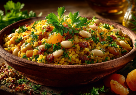 Когда рис приелся, попробовал сделать этот пилав с булгуром — ароматное блюдо с ореховыми нотками