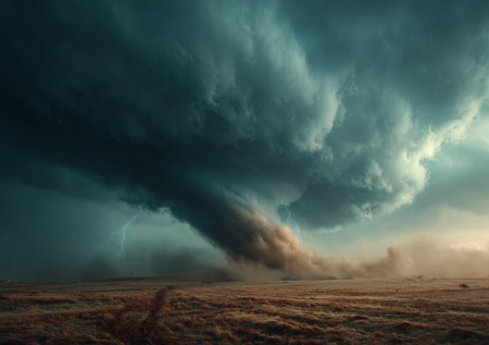 Разрушительное торнадо в Оклахоме сняли на видео