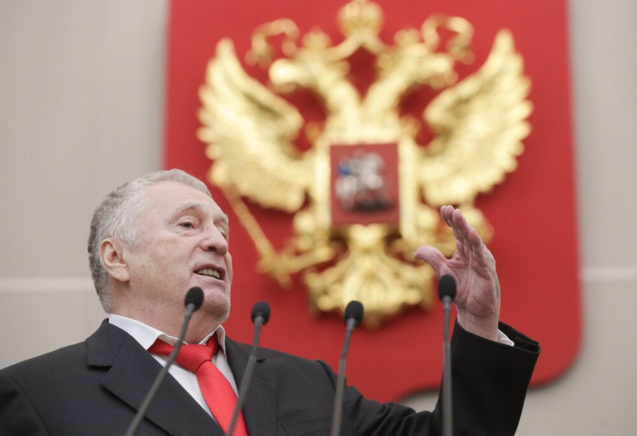 Руководитель фракции ЛДПР Владимир Жириновский во время пленарного заседания Госдумы 10 ноября 2020 года