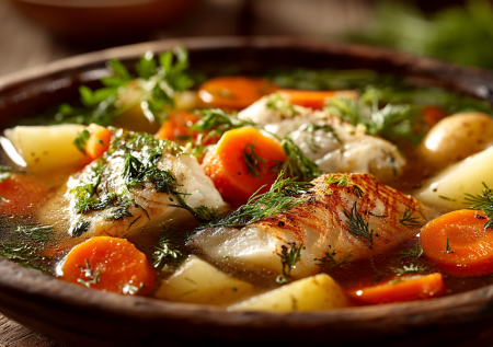 Йодистый аромат камбалы не проблема. Этот рецепт ухи превращает особенность рыбы в изысканное достоинство