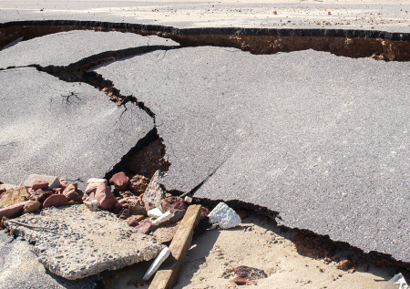 Дорога в Новокузнецком районе просела еще на 20 см