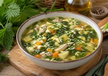 Весной и летом всегда варю суп «Кудрявый»: пара яиц, пучок зелени — ароматное первое блюдо вместо надоевших щей