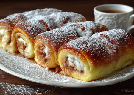 Пачка творога и щепотка ванили — через 30 минут на столе ватрушки-свертки: нежнее, чем в пекарне