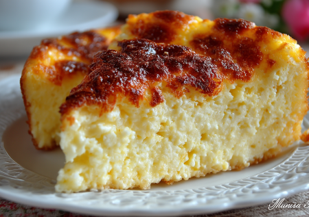 Беру творог и 3 ложки манки — подаю к чаю запеканку «Минуточка»: пышная, румяная, только из микроволновки