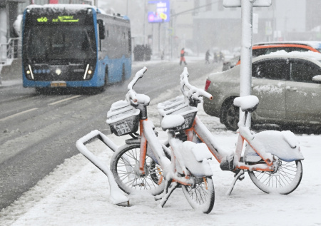 «Снежное прощание с апрелем»: фото погодного «сюрприза» в Москве