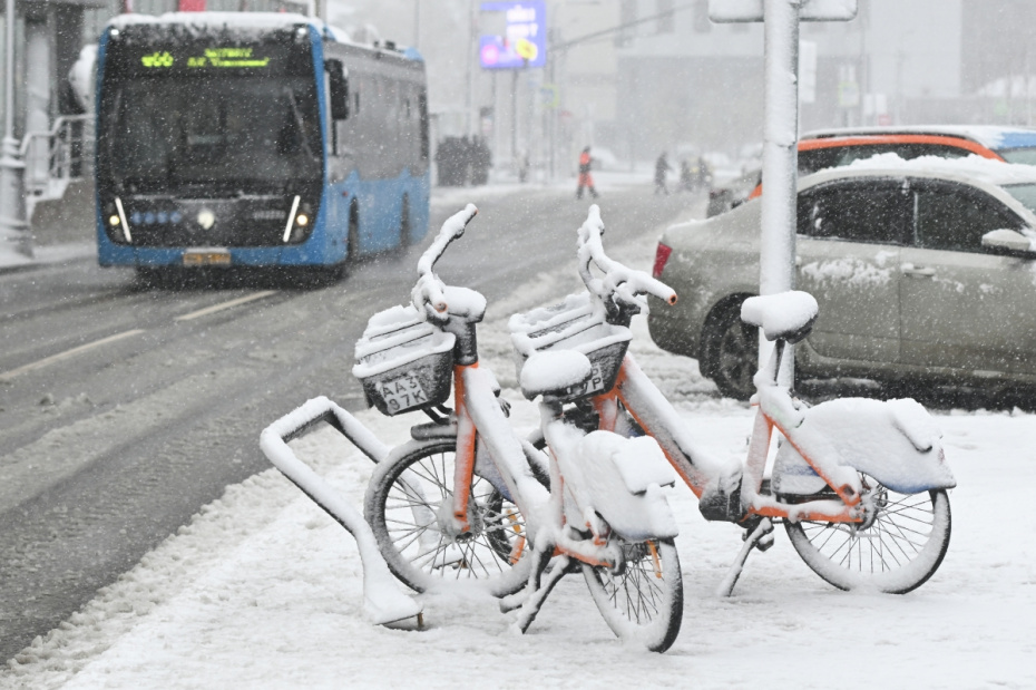 Снегопад в Москве