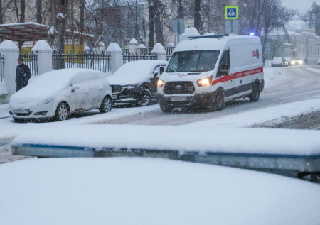 Ребенка придавило деревом из-за мощного снегопада в Москве