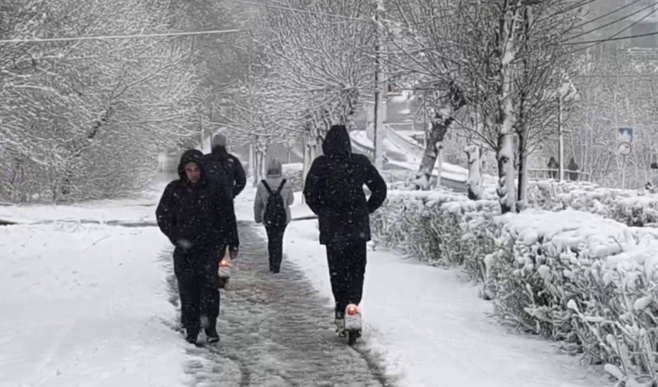 Снегопад в Москве