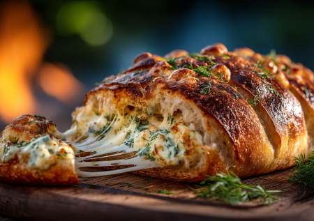 Чесночный батон на мангале: вкуснее хачапури и прочих лепешек — хрустит снаружи и тянется внутри