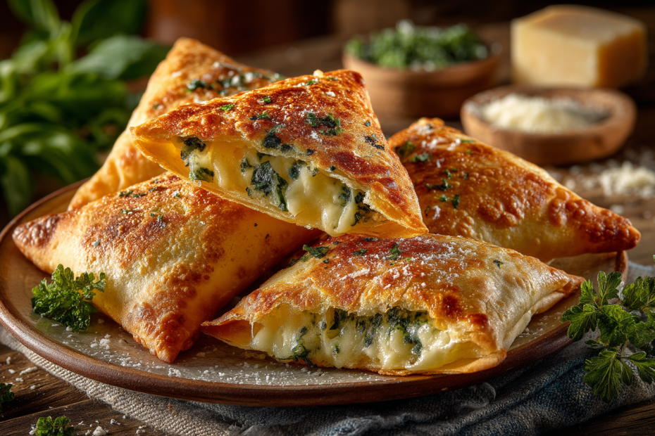 Тесто с сыром и зеленью