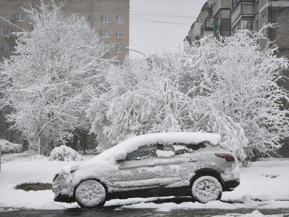 Снегопад в Москве