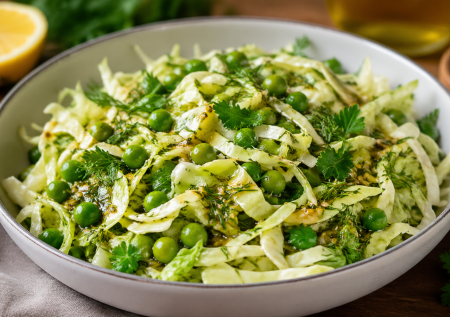 Капуста + горчичная заправка — освежающий весенний салат. Витамины и вкус, который хочется повторять