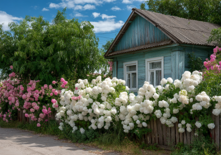 7 кустарников вместо забора — пышно цветут, не боятся морозов: живая изгородь для дачи