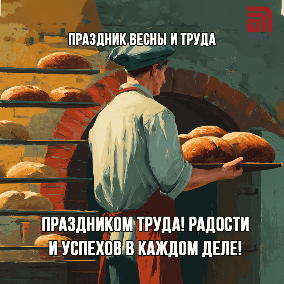 Онлайн-открытка на Первое мая