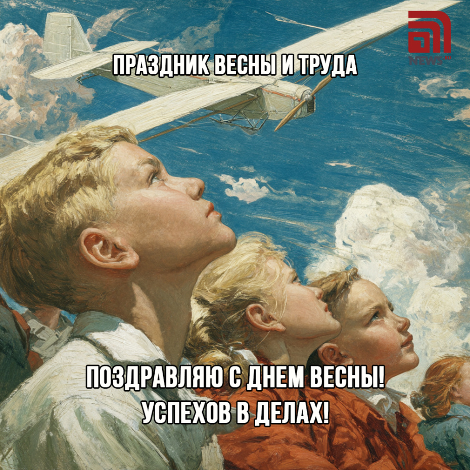 Поздравление с Первым мая онлайн