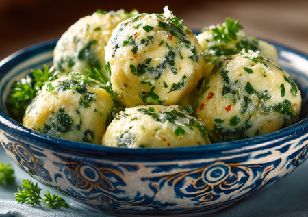 Разминаю творог и зелень — через 20 минут мальфатти готовы, нежнее вареников и ароматнее галушек