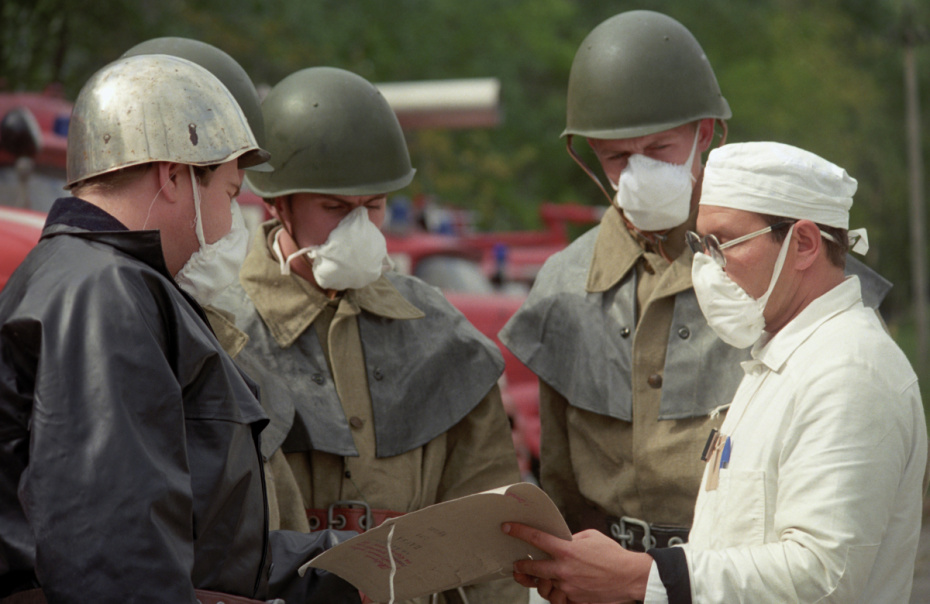 Пожарные-ликвидаторы последствий аварии на Чернобыльской АЭС