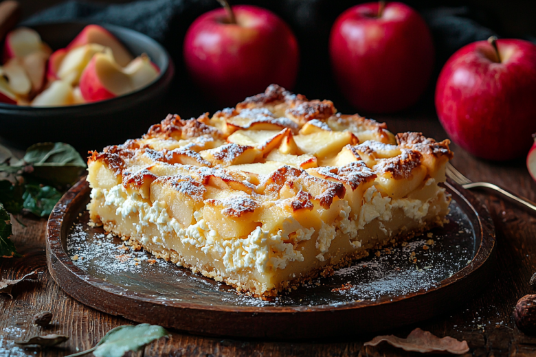 Творожная шарлотка с медом и лимоном: почти чизкейк