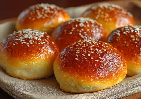 Булочки как из пекарни, только лучше: добавила злаки — и домашние смели все за минуту