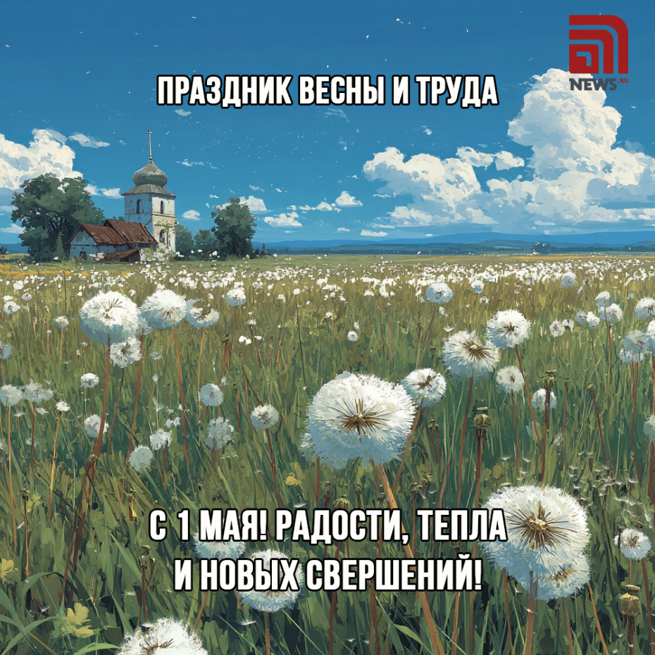 Поздравление с 1 мая онлайн