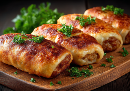 Беляши больше не делаю. Готовлю котлеты в тесте: нежная корочка, мясная начинка, сытнее и проще пирожков