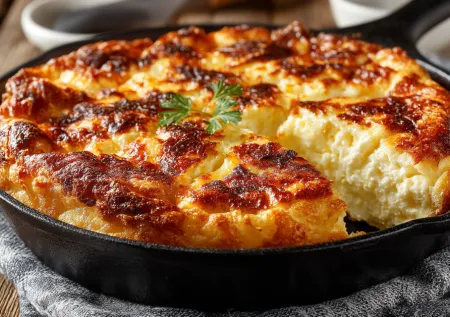 Пирог на сковороде «Ленивый кайф»: творог смешала — и через 20 минут уже отрезаю кусочек