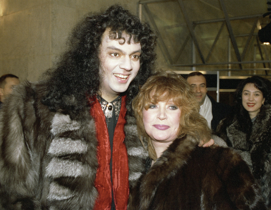 Эстрадные певцы Филипп Киркоров и Алла Пугачева, 1994 год