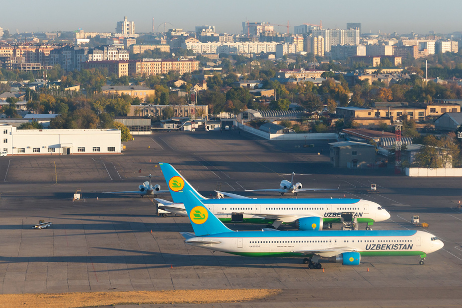 Международный аэропорт в Ташкенте