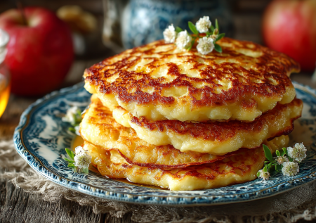 Кидаю овсянку, яйцо и тертое яблоко в сковороду — через 12 минут полезные оладьи как лепешки, только без муки