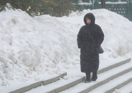 В Москве установлен новый рекорд по высоте сугробов для апреля