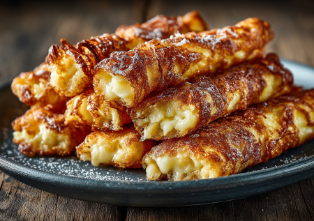 Беру пачку творога и щепотку ванилина — через 15 минут на столе сырные палочки с яблоком: хрустящие снаружи и тягучие внутри, как облако