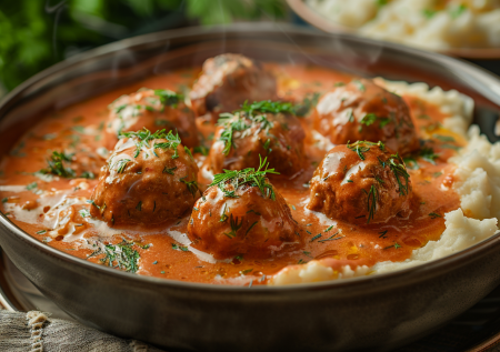 Фрикадельки как в детстве, но вкуснее в сто раз: сочная подливка и мясные шарики, тающие