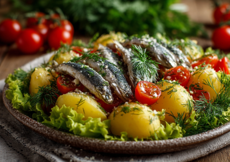 Салат со шпротами без майонеза: рецепт и продукты простые, а вкусно до чертиков