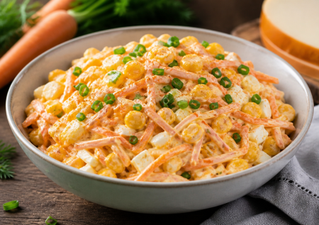 Тру морковку и колбасный сыр: салат из 4 ингредиентов — все простое, но вкус отличный