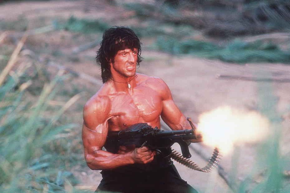 Кадр из фильма «Рэмбо: Первая кровь — 2», 1985 год