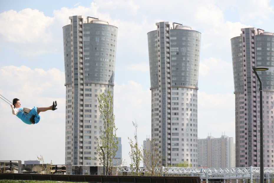 Жаркая погода в Москве