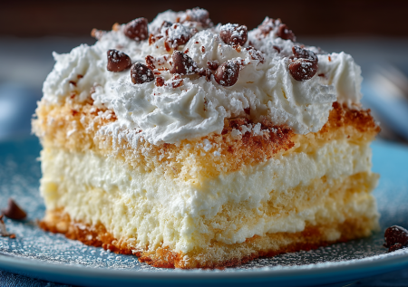Взбиваю сливки с сыром и сахарной пудрой — через 20 минут торт «Снежная королева» тает во рту, как белое облако
